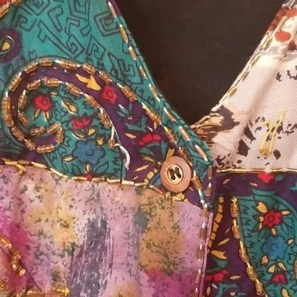 Patchwork button down vest - Picture 3 of 4